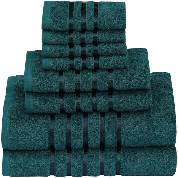 100% Cotton Bath Towel by Ruvanti - (27x54 Inch) - Petrol
