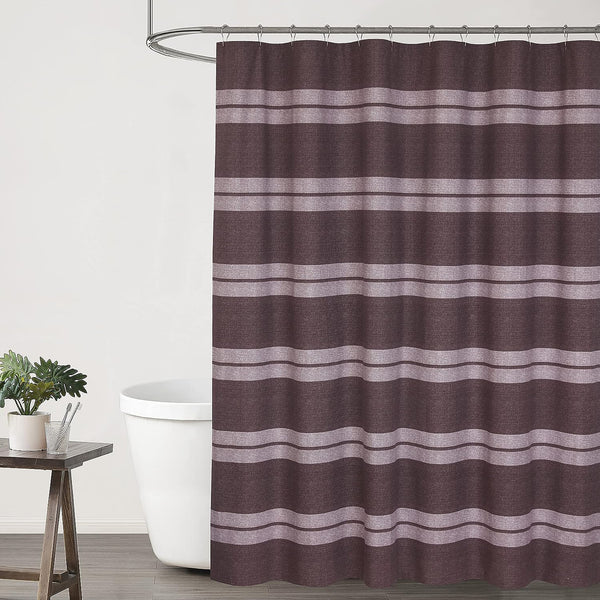 Water Resistant Bathroom Shower Curtain by Ruvanti (72x72 Inch) - Dedlin (With Hooks)
