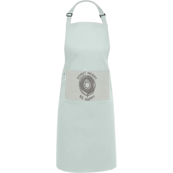 Cotton Blended Extra Large XXL Aprons for Women / Men by Ruvanti - Be Happy (Green)