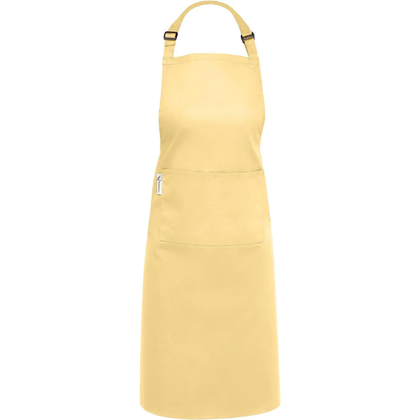 Cotton Blended Extra Large XXL Aprons for Women / Men by Ruvanti (Ivory Gold - 1 Pack)