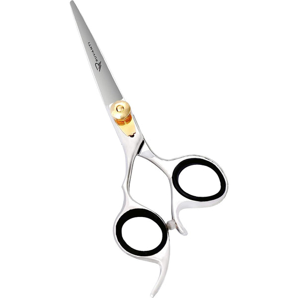 Professional Left-Handed Hair Scissors-Comfortable Grip Handles - Includes Protective Case - by Ruvanti