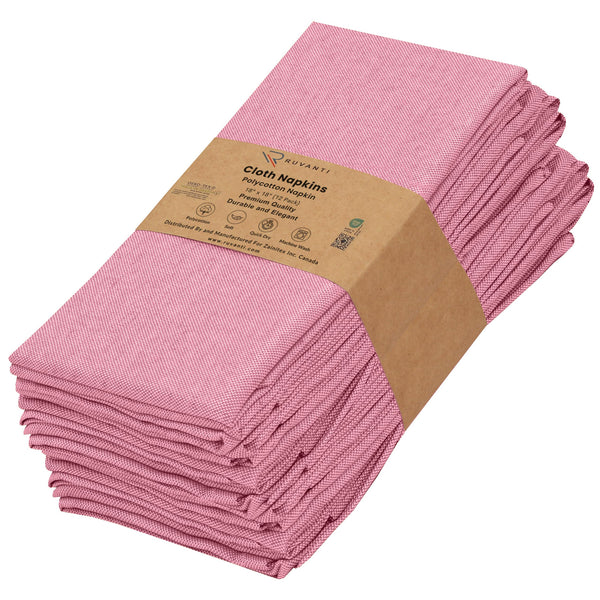 Cotton Cloth Napkins (18x18 Inches) - Soft, Durable and Absorbent Printed Cloth Napkins-by-Ruvanti