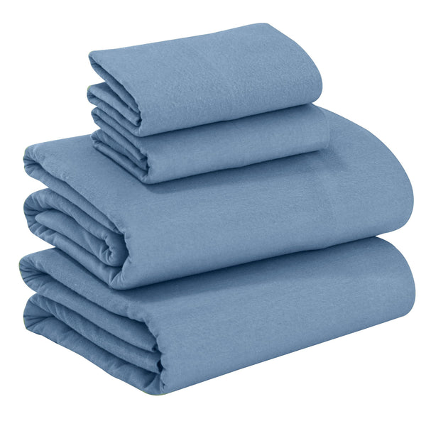 Ruvanti 100% Cotton Flannel Twin Sheets Set – Soft, Warm & Breathable 3-Piece Bedding