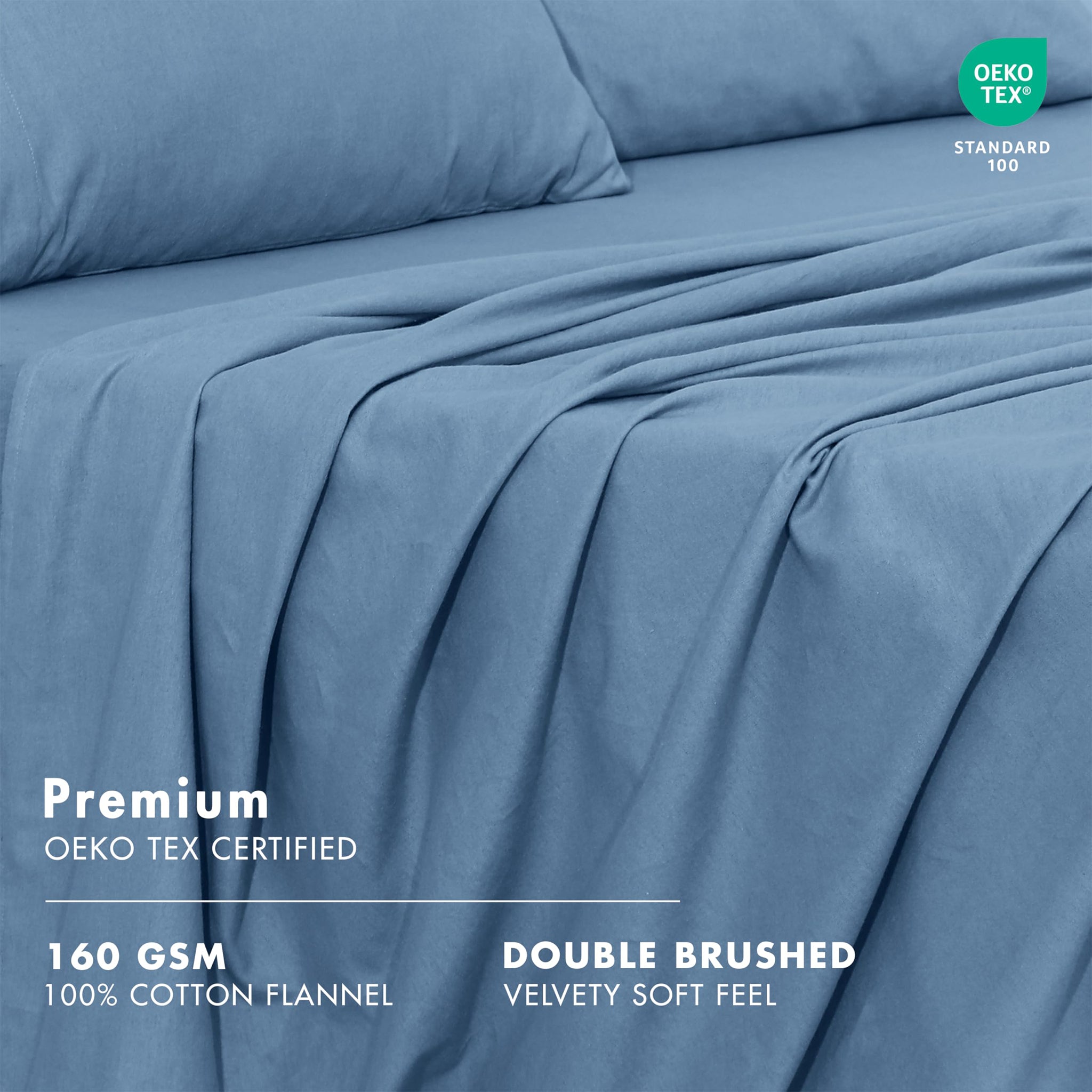Ruvanti Solid Flannel Sheets