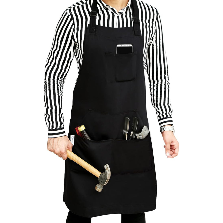Cotton Blended Extra Large (XXL) 5 Pockets Apron For Men & Women